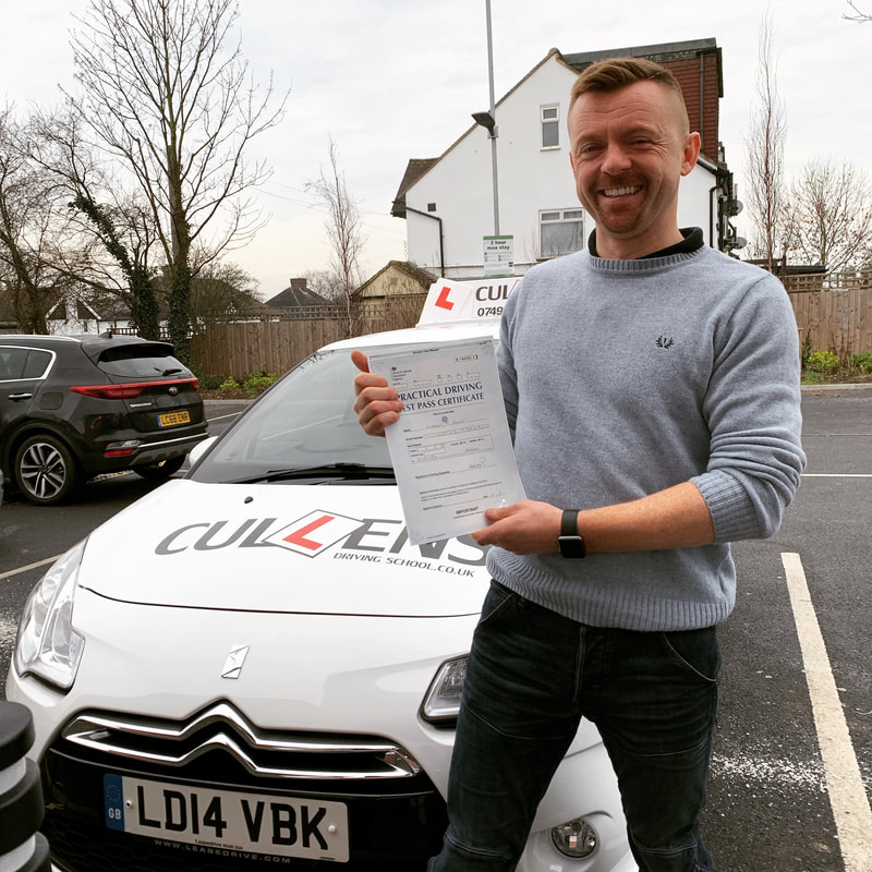 Anthony passing his test with LGBTQ Drive 2019 