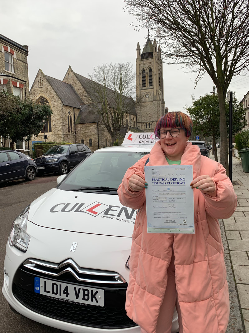 Mable passed her test first time with LGBTQ Drive 