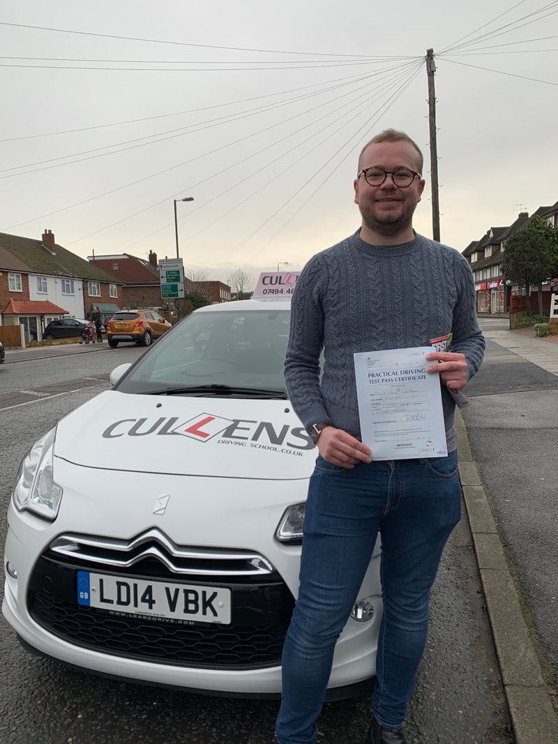 Dave passed his test with LGBTQ Drive Jan 2020
